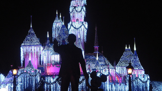It's true, it did all start with a mouse ... and a squirrel. Photo: Loren Javier Sleeping Beauty's Castle: Photo by Jeff Tabaco, Flickr